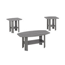 Set of Three 36" Gray Coffee Table With Shelf - $3,915.11 MXN