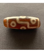 Wealth Health Glory Old 9 eye dZi Red Agate Bead Emperor of all DZI by i... - $450.00