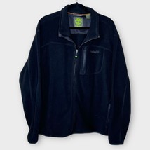 TIMBERLAND black full zip fleece jacket men’s size XXL outdoor - £19.33 GBP