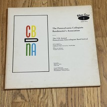 Pennsylvania Collegiate Bandmasters Festival Concert 27th Annual 1974 LP Vinyl - $9.00