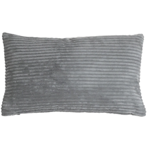 Wide Wale Corduroy 12x20 Dark Gray Throw Pillow, Complete with Pillow Insert - £25.13 GBP