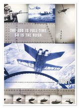 Print Ad U.S. Navy Recruitment Full-Time Rush 2007 Full-Page Advertisement - $9.70