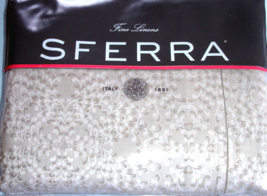 Sferra Kennio F/Queen Duvet Cover Egyptian Cotton Sateen Sable Taupe Ita... - $174.90