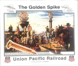 Union Pacific Golden Spike Ceremony 150th Anniversary 1869-2019 Tin Sign - £30.35 GBP