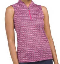 Nwt Ladies Greg Norman Fuchsia Navy Links Sleeveless Golf Shirt M L &amp; Xl - £28.93 GBP