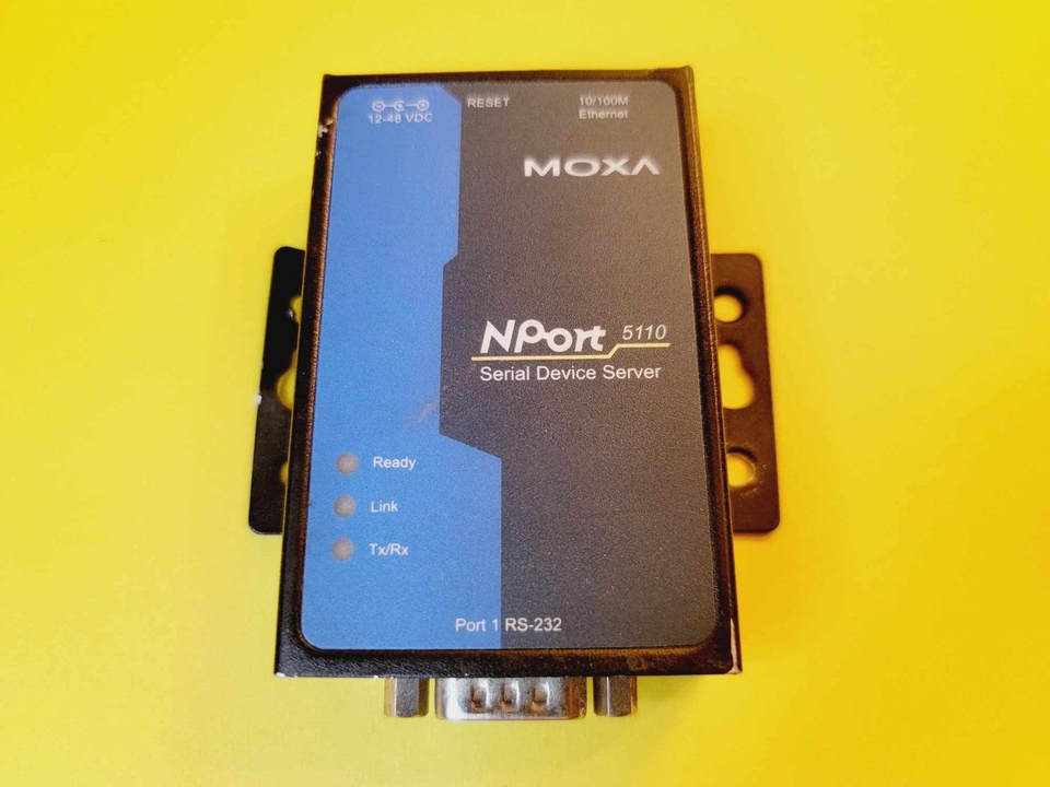 *UNTESTED* MOXA NPORT 5110 5110-T RS232 SERIAL DEVICE SERVER 12-48VDC 10... - $43.80