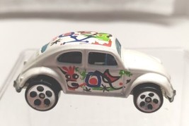 Mattel 1988 Hot Wheels Artistic License Series VW Bug 1:64 white colorfu... - £3.11 GBP