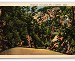 Smugglers Notch Green Mountains Vermont VT UNP Linen Postcard N25 - $2.92