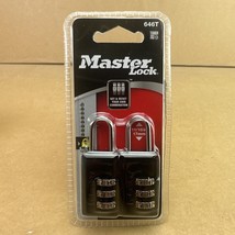 Master Lock Luggage Combo Lock 2 Pack, Set &amp; Reset your own Combo 646T -... - $130.11 MXN