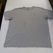 Carhartt K87 HGY Men's Gray Cotton Blend Short Sleeve T-Shirt Size 3XL Tall image 12