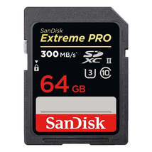 SanDisk 64GB SDXC Extreme Pro UHS-II U3 300MB/s 4K Class 10 SD Card Came... - $121.98