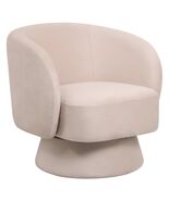 LeisureMod Raze Modern Swivel Barrel Accent Chair  Upholstered Chair wi... - $8,186.07 MXN+