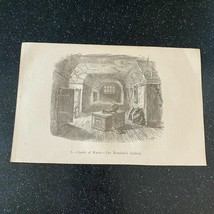 1877 Castle of Knole Retainer&#39;s Gallery England English History Vintage ... - $12.42 CAD