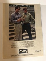 1987 Zachry Casual Wear Print Ad Advertisement pa22 - £5.44 GBP