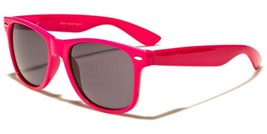 New Classic Unisex Sunglasses Neon Pink Frame Retro Style UV400 WF01NEON - £6.84 GBP