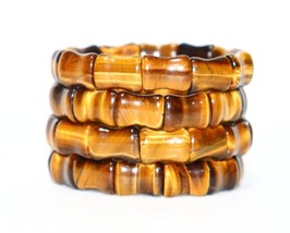 Wholesale Lot 5Pc Radiant Cut Tiger Eye Bracelets-Gemstone Beads - £67.42 GBP