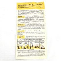 Vintage 1960&#39;s Kodachrome K135 K828 Film Leaflet Instructions Eastman Kodak - £5.18 GBP