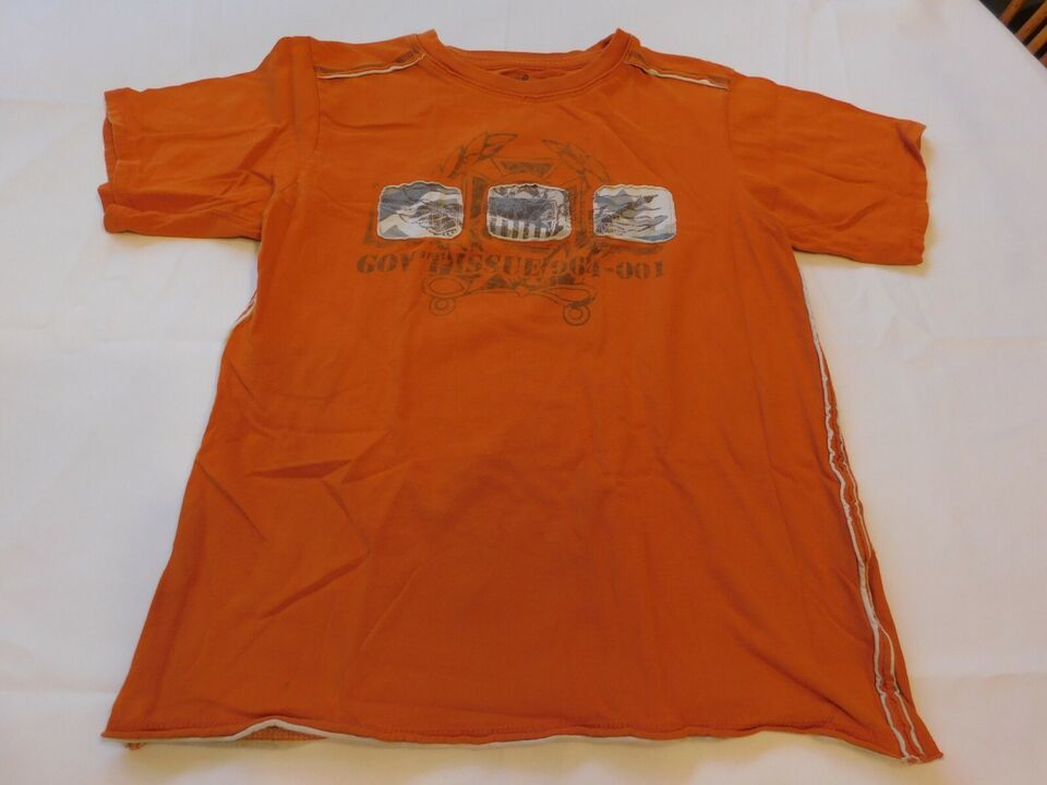 Faded Glory Youth Boys T Shirt Short Sleeve Size M 8/10 Extreme Wash Ora... - $10.09