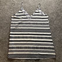 SHEIN Curve 3XL Geo Pattern Blouse Top Shirt Black White - €8,56 EUR