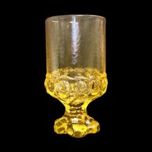 Vintage 5-Tiffin Franciscan MADEIRA Footed Goblets Yellow Cornsilk Glasses  70’s - £54.60 GBP