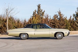 1968 Chevrolet Impala tan side view | 24 x 36 INCH POSTER | sports car - £16.16 GBP