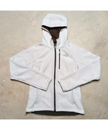 North Face Womens Long Sleeve Outdoors Full Zip Hooded Fleece Jacket MEDIUM - $31.38 CAD