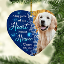 A Big Piece of My Heart Lives In Heaven, Custom Photo, Personalized Orna... - £8.49 GBP