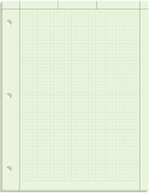 TOPS Engineering Computation Pad, 8-1/2&quot; X 11&quot;, Glue Top, 5 X 5 Graph Rule on Ba - £12.54 GBP