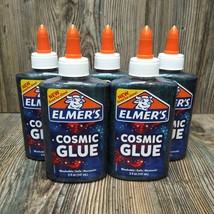 *5* ELMERS Cosmic Color Changing Glue Purple &amp; Teal DIY Slime Crafts Was... - £12.74 GBP