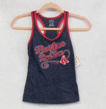 MLB Boston Red Sox Girl&#39;s Child Racer Back Tank Top Blue &amp; Red Size Small 6/6X - £7.68 GBP