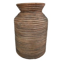 Crate and Barrel 10” Vase  bamboo - $19.95