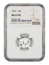 1937 10C Ngc MS67FB - £223.89 GBP