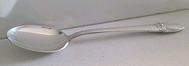 1847 Rogers IS FIRST LOVE Dessert Oval Soup Spoon Silverplate Flatware 6... - $12.99