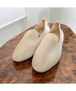 Danskin Wish Ribbed Vegan Textile Loafer Knit Flat Beige Shoes Womens 8.... - $360.93 MXN