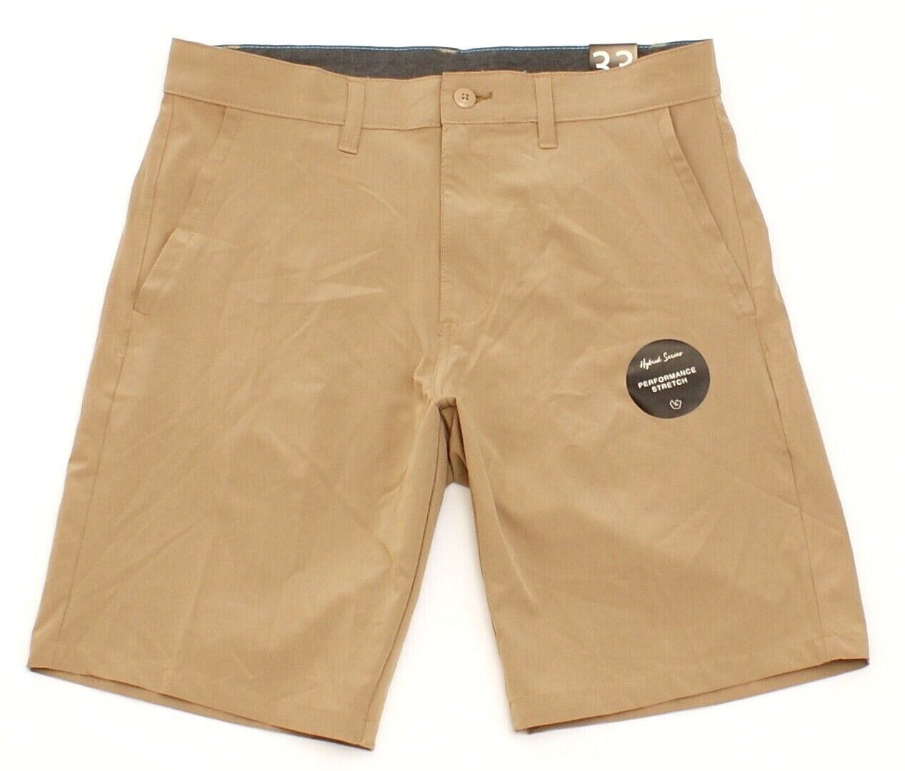 Burnside Khaki Hybrid Series Land &amp; Sea Shorts Men&#39;s 33 NWT - $37.49