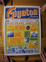 Pearl Jam Poster Silkscreen 2020 Gigaton World Tour March 28 Baltimore - £210.99 GBP
