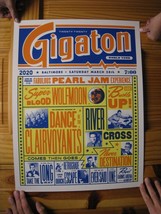 Pearl Jam Poster Silkscreen 2020 Gigaton World Tour March 28 Baltimore - $269.42