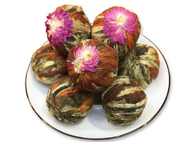 Premium Blooming Flower Tea Balls 110 gram Plantation : Fujian, China (10 Balls) - £11.98 GBP