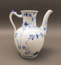 Royal Copenhagen Denmark Blue Fluted Half Lace #48 Coffee Pot Only No Lid (Read) - $99.99