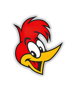 Woody Woodpecker Face Sticker Vinyl Decal Waterproof Laptop Car Phone - $4.50+