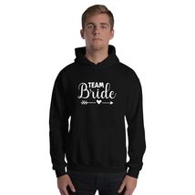 Team Bride Wedding Party Unisex Hoodie Black - $36.02+