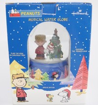 Peanuts Musical Water Snow Globe Plays Oh Christmas Tree Tannenbaum with... - $17.81