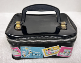 Vintage Hasbro Black Vinyl Doll Toy World Travel Bag Suitcase Paris Jamaica - $19.80