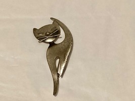 Danecraft Atomic Cat Sterling Modernist Pin Brooch Vintage - $28.50