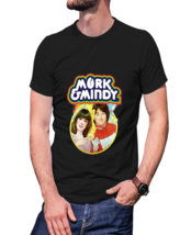 Mork &amp; Mindy (70s Tv Show) 100% Cotton Black  T-Shirt Tees For Men - £15.71 GBP