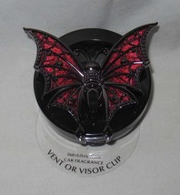 Bath &amp; Body Works Car Fragrance Vent or Visor Clip Halloween RED BAT black - £16.26 GBP