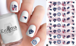 New England Patriots Nail Decals - Vol I (Set of 56) - £3.89 GBP