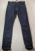 J.CREW Jeans Women Size 29 Dark Blue Cotton Pockets Casual Flat Front Skinny Leg - £13.01 GBP