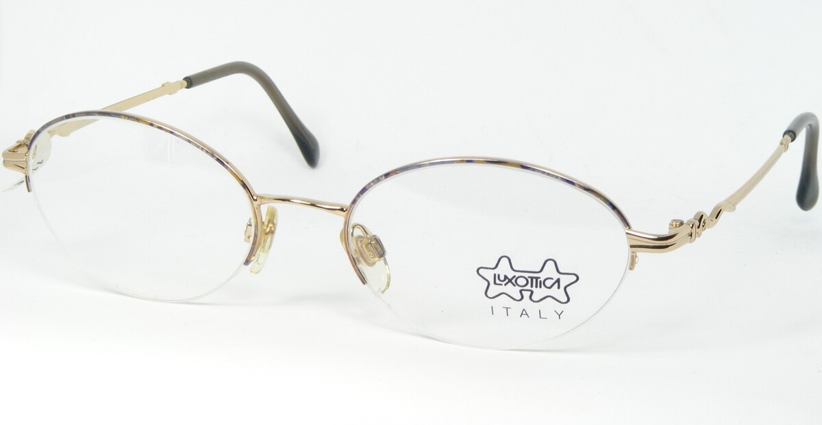 Luxottica LU 2223 G676 Gold/Bunt Brille Brillengestell 52-19-135mm - $65.73