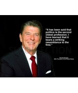 RONALD REAGAN &quot;IT HAS BEEN SAID THAT POLITICS IS...&quot; QUOTE PHOTO VARIOUS... - $4.67+